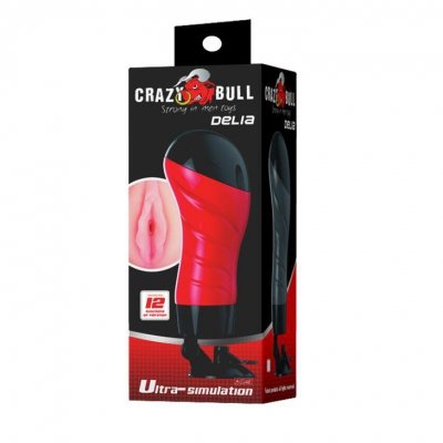 Masturbator Mega Ciasna Cipka 12 Wibracji Crazy Bull
