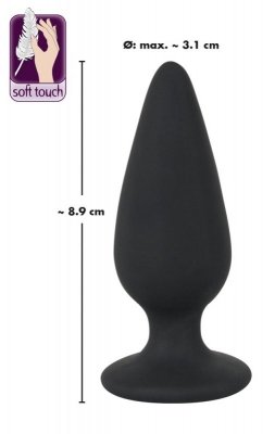 Korek analny silikonowy 8,9 cm Black Velvets