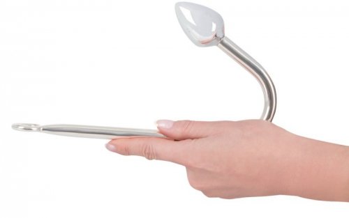 Korek analny aluminiowy Bondage Hook 24 cm