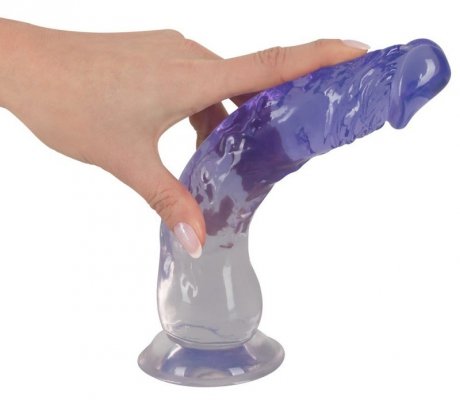 Dildo z przyssawką 22,5 cm Crystal Clear