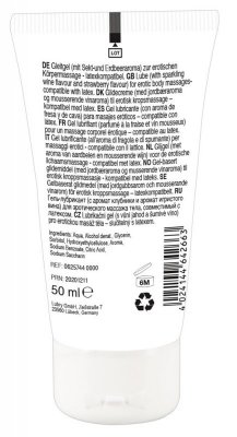 LICK IT JADALNY ŻEL ORALNY O SMAKU TRUSKAWKI I WINA  50 ML