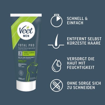 Krem do depilacji Veet Men TOTAL PRO 200ml