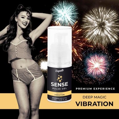 COQUETTE CHIC DESIRE - PULSE GEL STRAWBERRY MAGIC VIBRATION PREMIUM 15ML