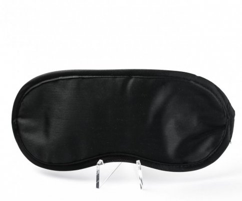 Maska Na Oczy Satynowa Czarna