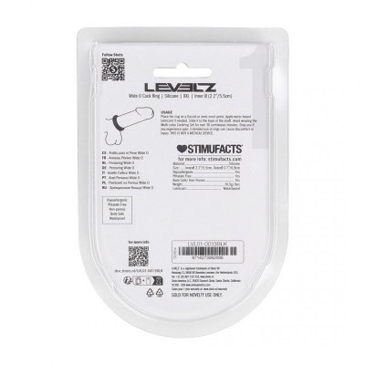 Wide O Silicone Cockring - XXL - 55mm - Black