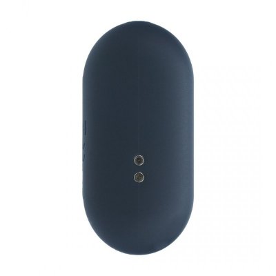 Hexagonal Vibrating Silicone Anal Plug - M - Black