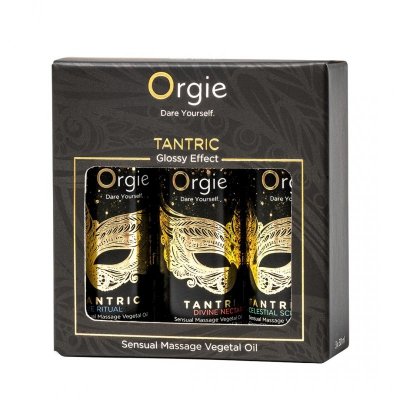 Orgie Sensual Massage Vegetal Oil Tantric Mini Size Collection 3 x 30 ml set