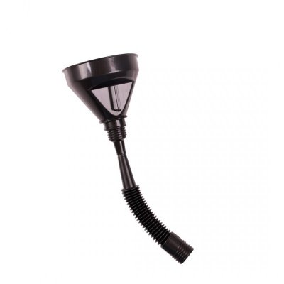 Open Mouth Gag Head Harness with Funnel - Black