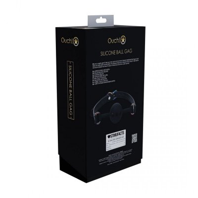 Venice Collection - Silicone Ball Gag - Black