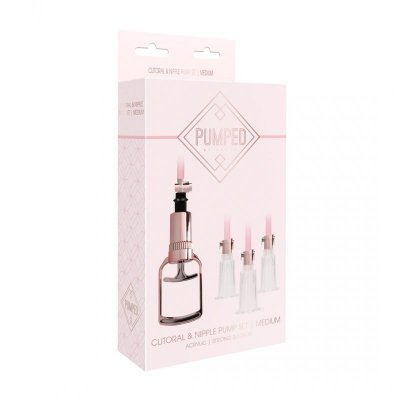 Clitoral  Nipple Pump Set Medium - Medium