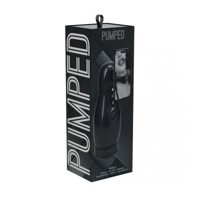 Virtuo - Suction and Vibration Masturbator Pump with Phone Attachment - Gun Metal