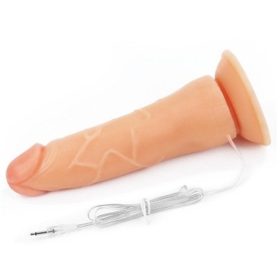 ZESTAW STAP-ON DILDO SZTUCZNY PENIS PROTEZA Z WIBRACJAMI 19 CM