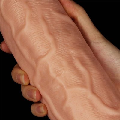 ZAKRZYWIONY PENIS WIELKIE CIĘŻKIE DILDO XXL NA PRZYSSAWCE