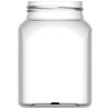 Słoik kwadratowy z pokrywką gwint 63/485 transparentny 500ml
