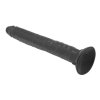 Mega duże czarne dildo z żyłami na przyssawce 32,3 cm