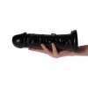 Dildo na przyssawce jak prawdziwy penis czarne 21,5 cm