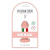 Dildo korek analny na przyssawce cielisty 8 cm