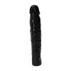 Realistyczne żylaste dildo analne czarne 16,5 cm