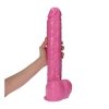 Ogromne dildo z jądrami na przyssawce 40 cm