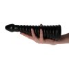 Stożkowe prążkowane dildo analne stymulator odbytu 25,4 cm