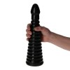 Stożkowe prążkowane dildo analne stymulator odbytu 25,4 cm