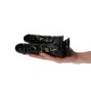 Dildo podwójne analno waginalne z żyłami na przyssawce 15 cm