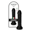 Czarne żylaste dildo na przyssawce 16,5 cm