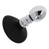 Aluminiowy korek analny wtyczka plug na mocnej przyssawce