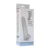 Penis z jądrami dildo żelowe przeźroczyste na przyssawce   duży 22 cm