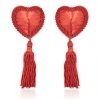 Heart Nipples Tassels red