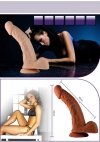 Dildo wibrator Real Extreme Vibrating Dildo Flesh 21cm