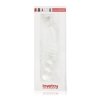 Szklane dwustronne dildo zakrzywione przeźroczyste 17 cm