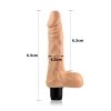 Wibrator dildo cyberskóra Xtreme Feel Cyberskin Vibrator 20cm