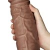 Grube żylaste dildo wibrujące z przyssawką 26,7 cm