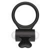 Pierścień na penisa wibracje Power Clit Silicone Cockring Black