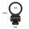 Pierścień na penisa wibracje Power Clit Silicone Cockring Black