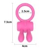 Pierścień na penisa wibracje Power Clit Silicone Cockring Pink