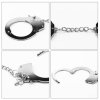 Kajdanki z futerkiem Fetish Pleasure Metal Handcuffs