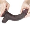 Afrykański penis dildo z przyssawką Lovetoy z ruchomą skórą 17,8 cm