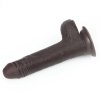 Afrykański penis dildo z przyssawką Lovetoy z ruchomą skórą 17,8 cm