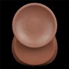 Dildo King size z ruchomą skórą Dual Layer Dong Brown 35cm