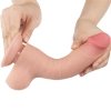 Dildo ruchoma skóra Sliding Skin Dual Layer Dong Flesh 20cm