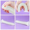 Świecący w ciemności dildo penis niebieski Lovetoy 20 cm