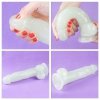Świecący w ciemności dildo penis niebieski Lovetoy 21,5 cm