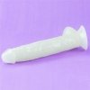 Świecący w ciemności dildo penis niebieski Lovetoy 25,5 cm