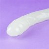 Dwustronne podwójne dildo świecące w ciemności 37 cm