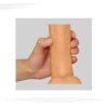 Dwuwarstwowe realistyczne dildo na przyssawce 21,5 cm