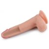 Mega naturalny penis dildo Lovetoy podwójny silikon 20 cm