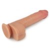Wibrator rotacyjny dildo z jądrami na przyssawce 21,5 cm