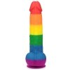 Kolorowy tęczowy dildo penis Lovetoy lgbt 23 cm
